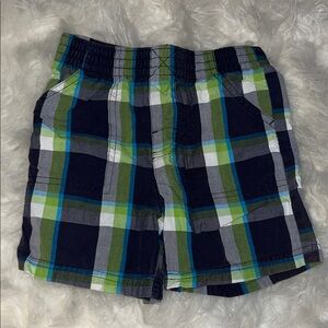 Garanimals Blue and Green Plaid Kids Shorts